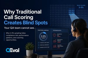 Why traditional call scoring creates blind spots your QA team cannot see