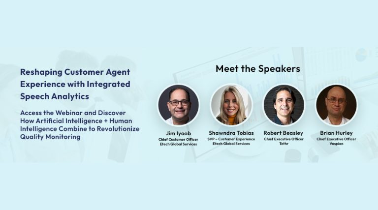 Reshaping Customer Agent Experience with Integrated Speech Analytics